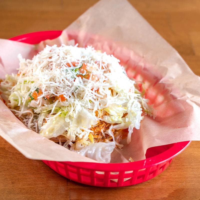 Beef or Chicken Tostada